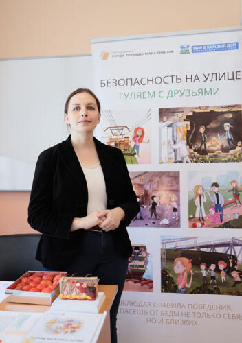 Елена Орлеанская, старший координатор проекта. Выступление в Талдоме, 3 марта 2022 г.